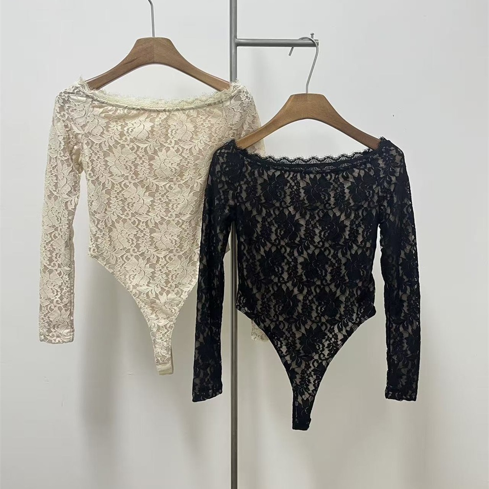 Street Fashion Winter 2025 - 2025 Winter Women's Lace Bodysuits, Lace