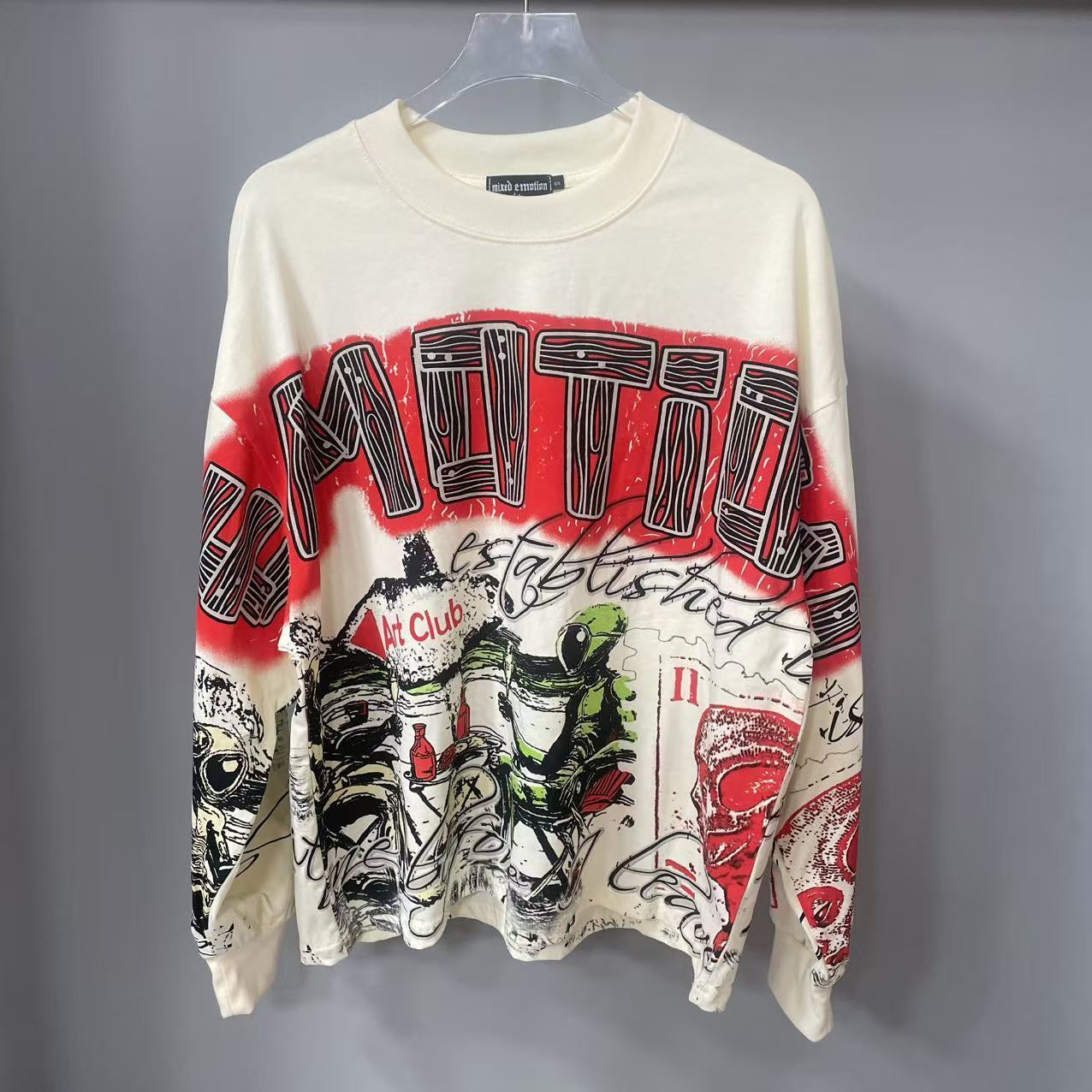 Street Fashion Style - High Quality Designer MIXED-EMOTION Long sleeved