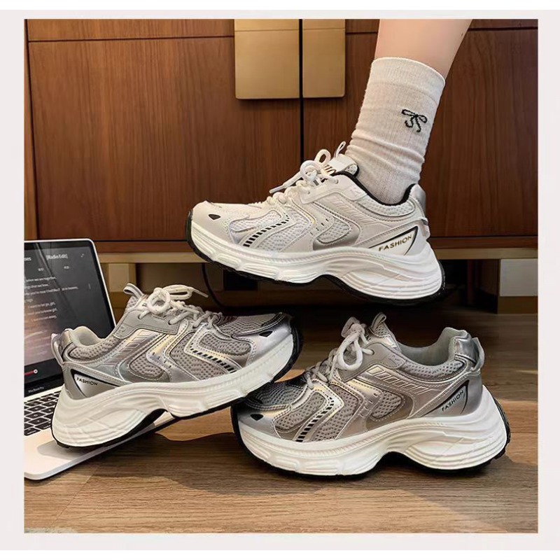 Street Fashion Female - 2026 Spring Women Unky Dad Sneakers