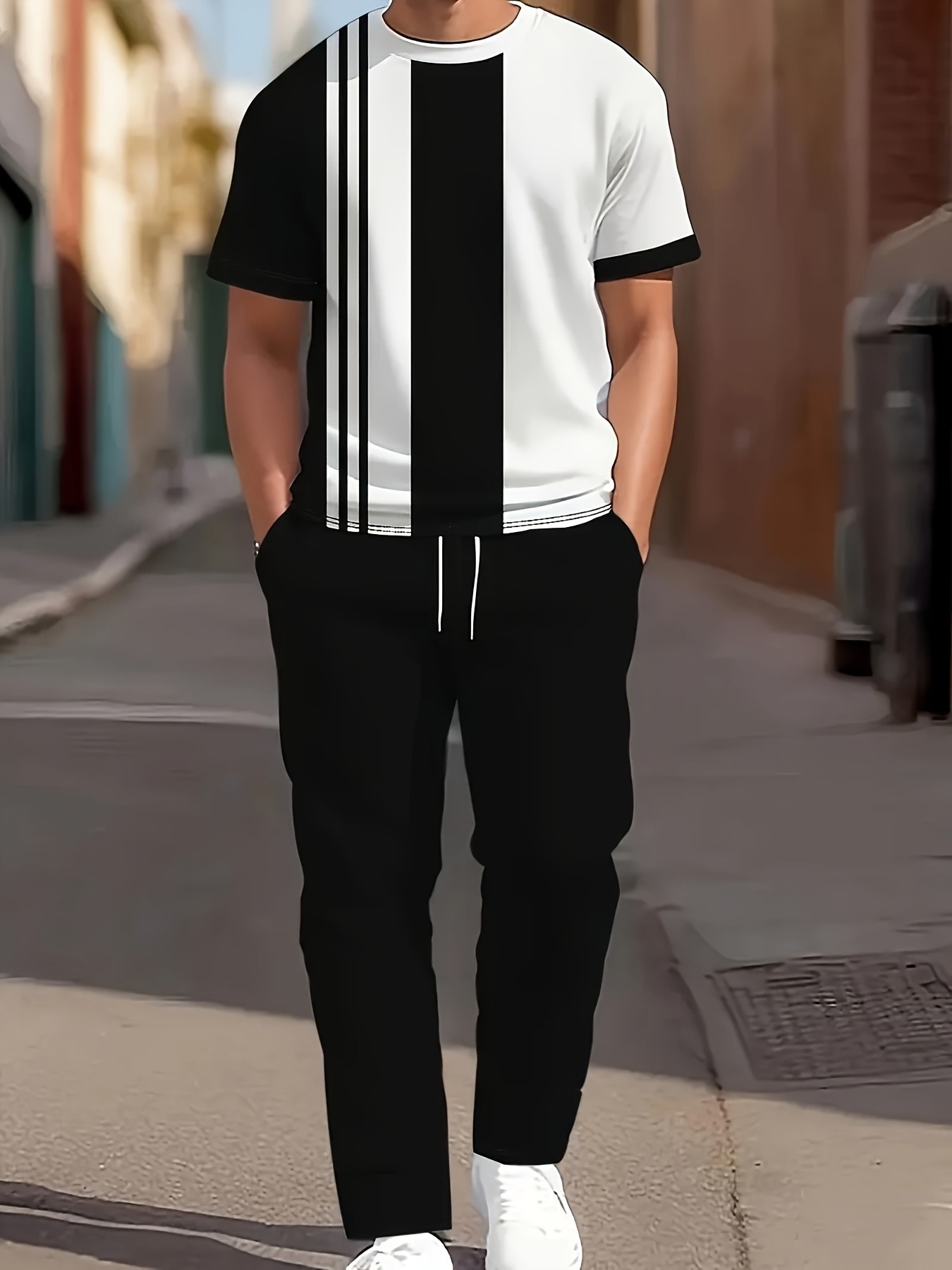 Street Fashion For 2026 - 2026 Summer New Men's Short-Sleeved Long