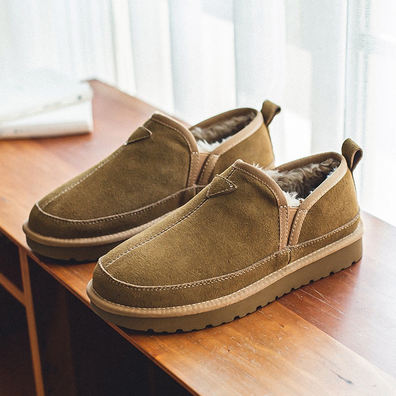 Street Fashion Female - Winter Women Men Genuine Cow Leather