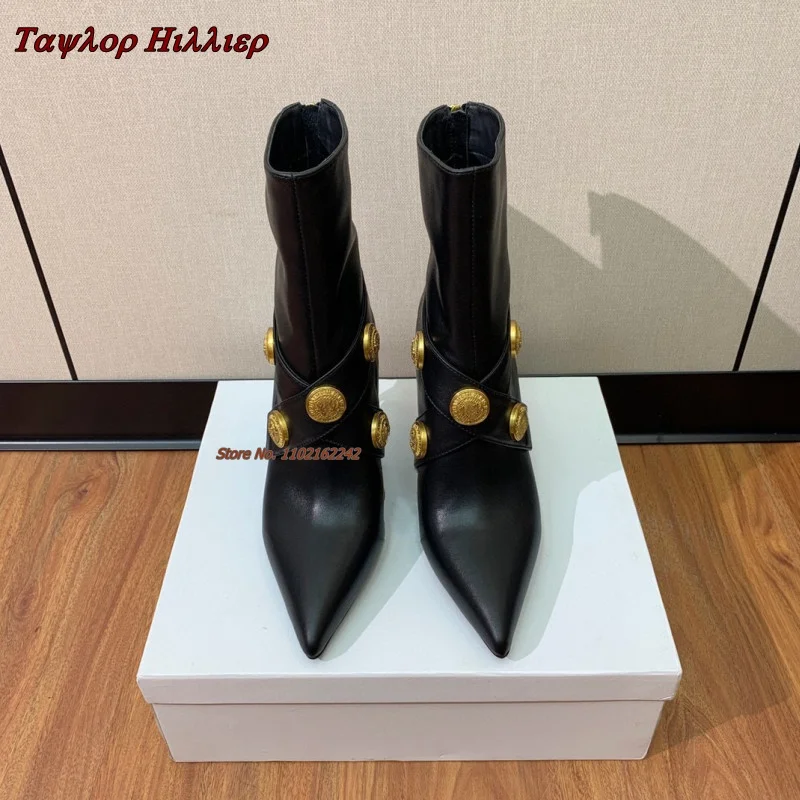 Autumn New Metal Button Ankle  - Street Fashion Female review and price