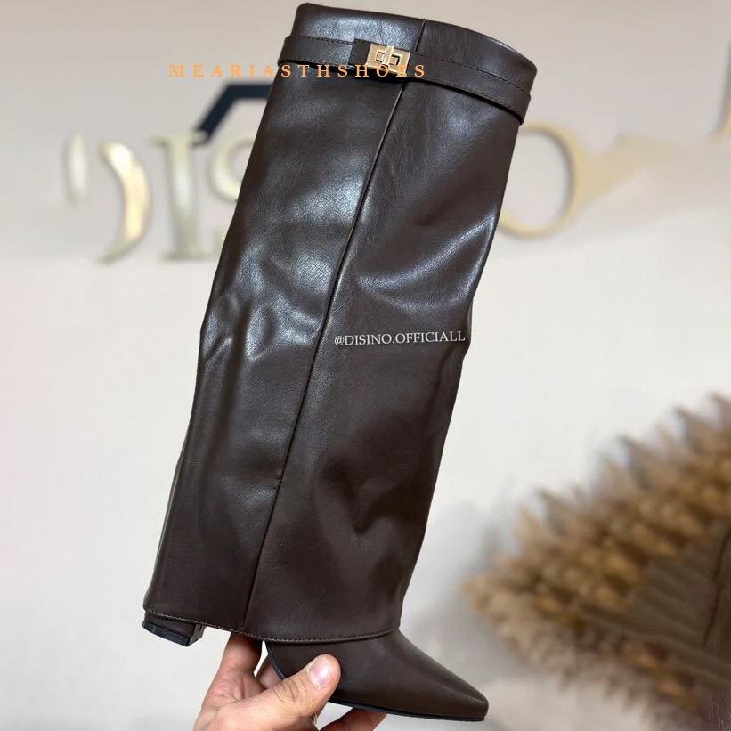 Women's Chunky Heel Knee High  - Street Fashion Winter 2025 review and price