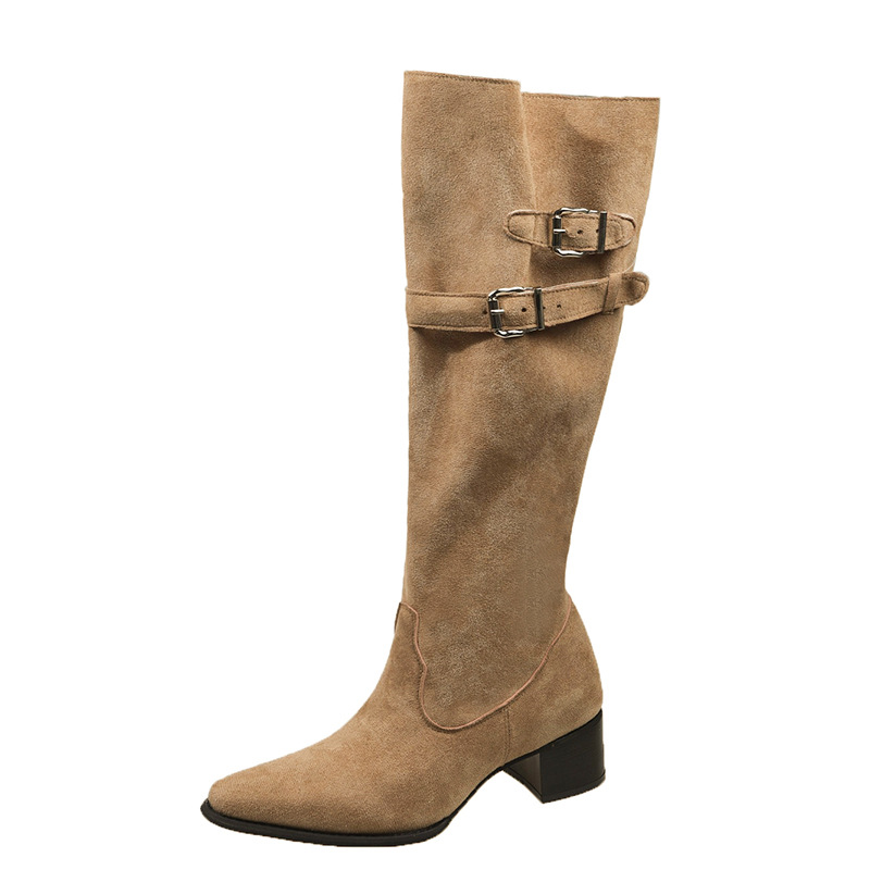 Vintage Suede Women Trouser Le - Street Fashion Winter 2025 review and price