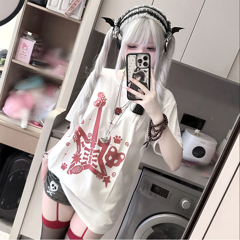 Japanese Cat Rock Printed Wome - Fashion Street Cat review and price