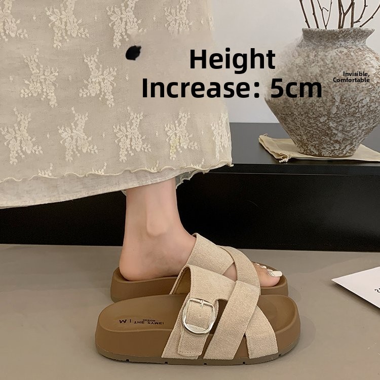 Thick Heel Fashion Cross Band  - Street Fashion For 2026 review and price