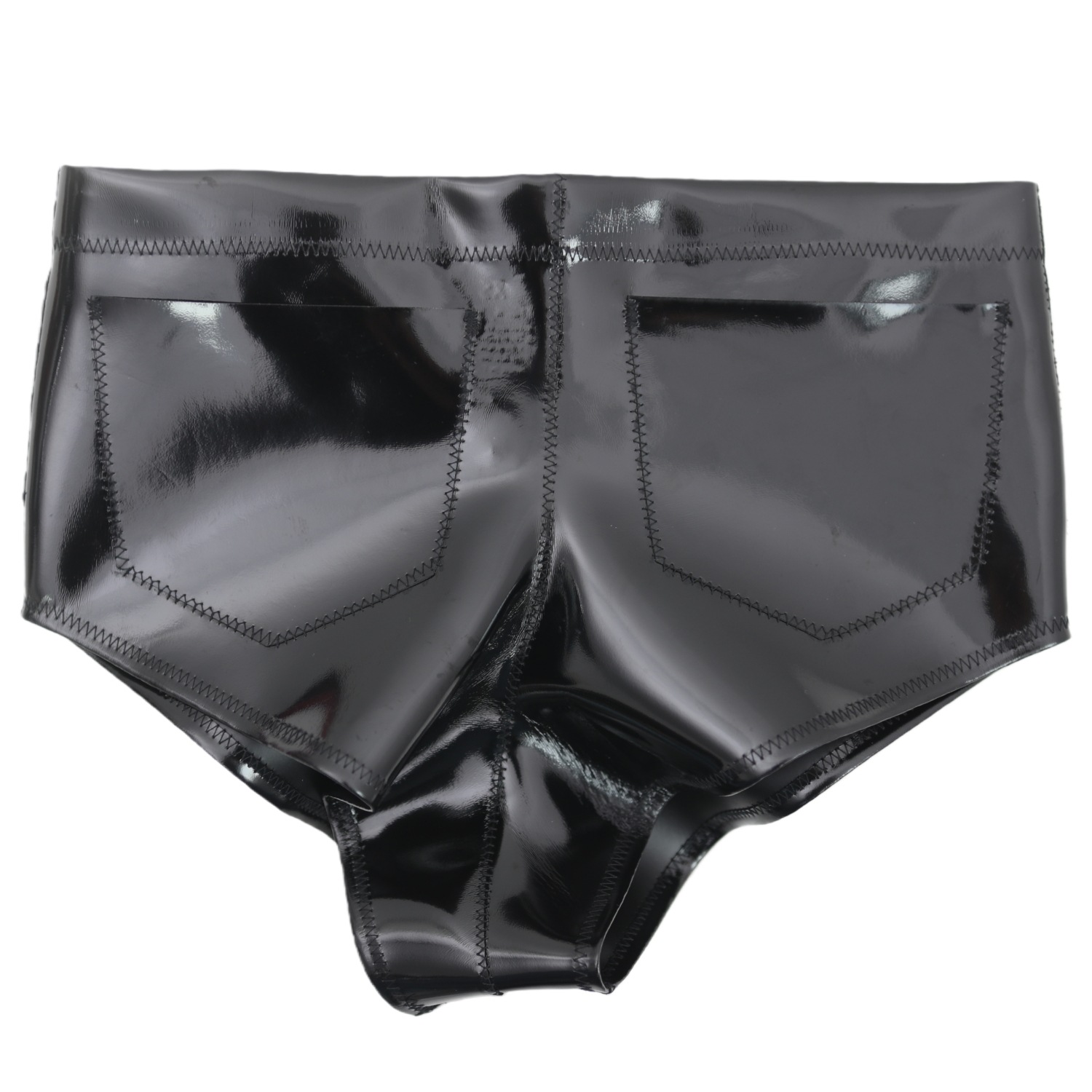 Women Men Glossy Pocket Shorts - Street Fashion Women review and price