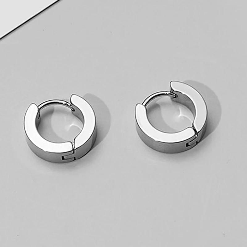 4 Pairs Punk Steel-color Stain - Street Fashion Earrings review and price