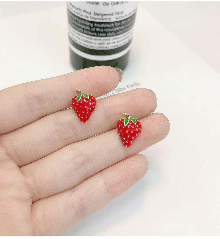 Acrylic Strawberry Earrings Fa - Street Fashion Earrings review and price