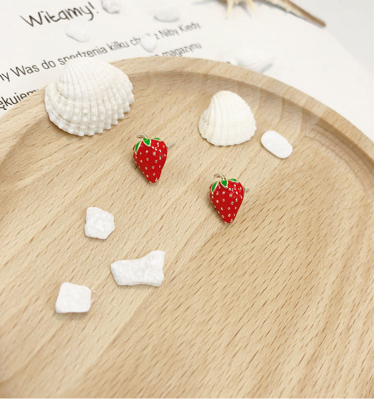 Acrylic Strawberry Earrings Fa - Street Fashion Earrings review and price