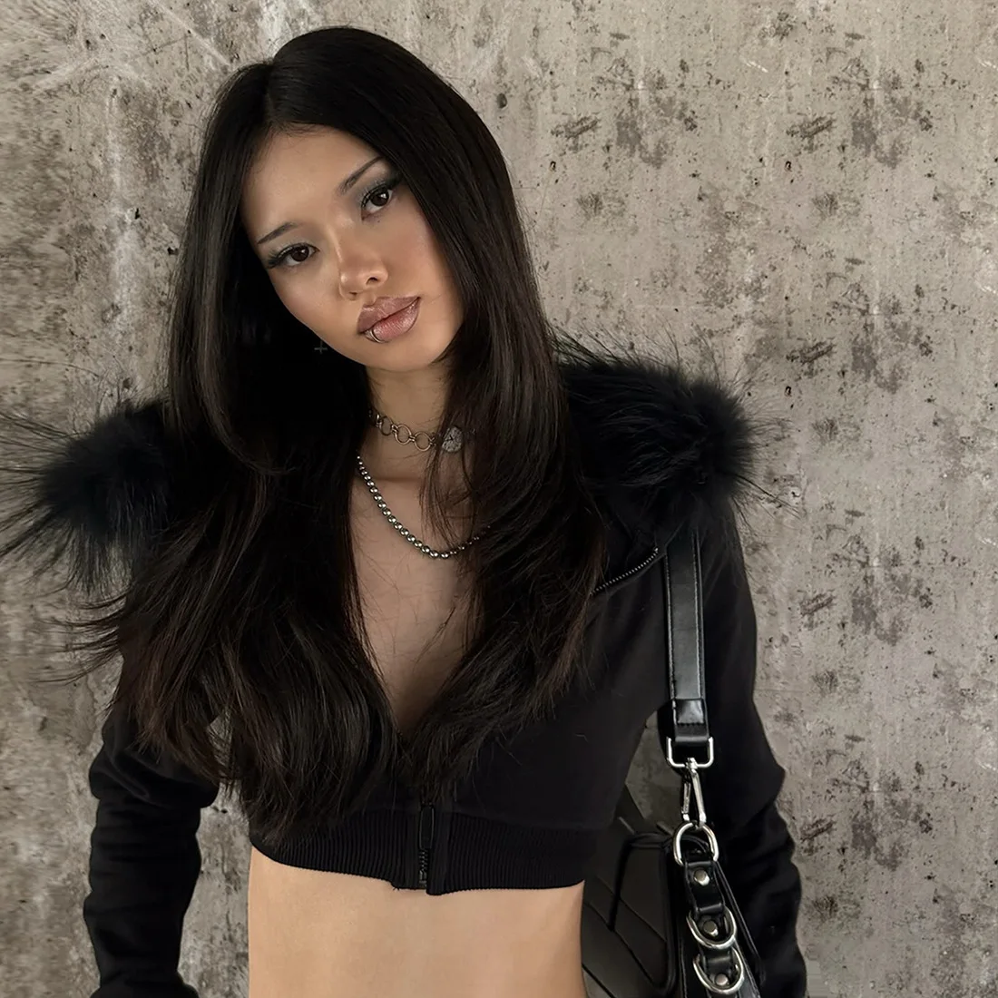 Y2k Gothic Fashion Harajuku In - Street Fashion Zip Up Hoodie review and price