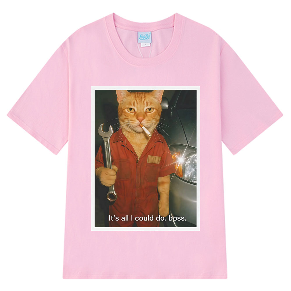 Funny Cat Mechanical Fans T-sh - Fashion Street Cat review and price