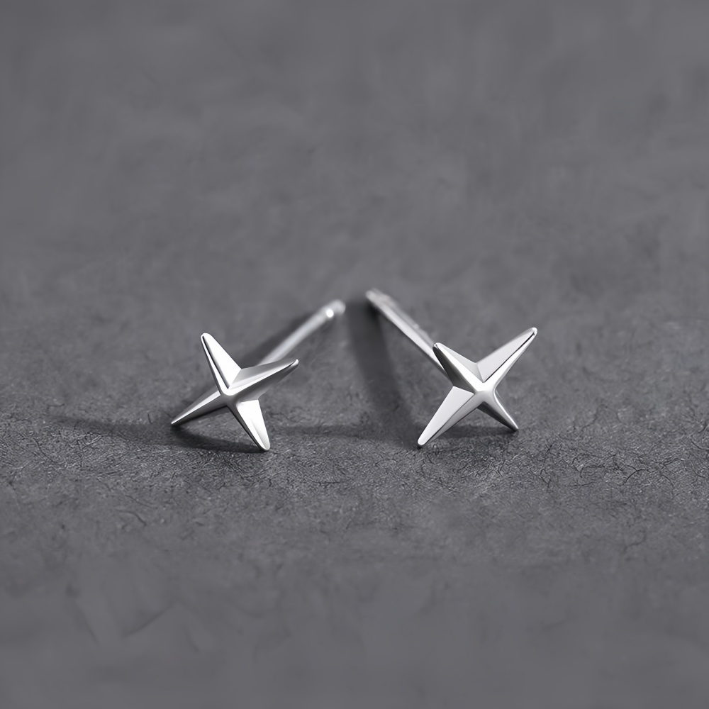 Simple Cross Stars Men Alloy S - Street Fashion Earrings review and price