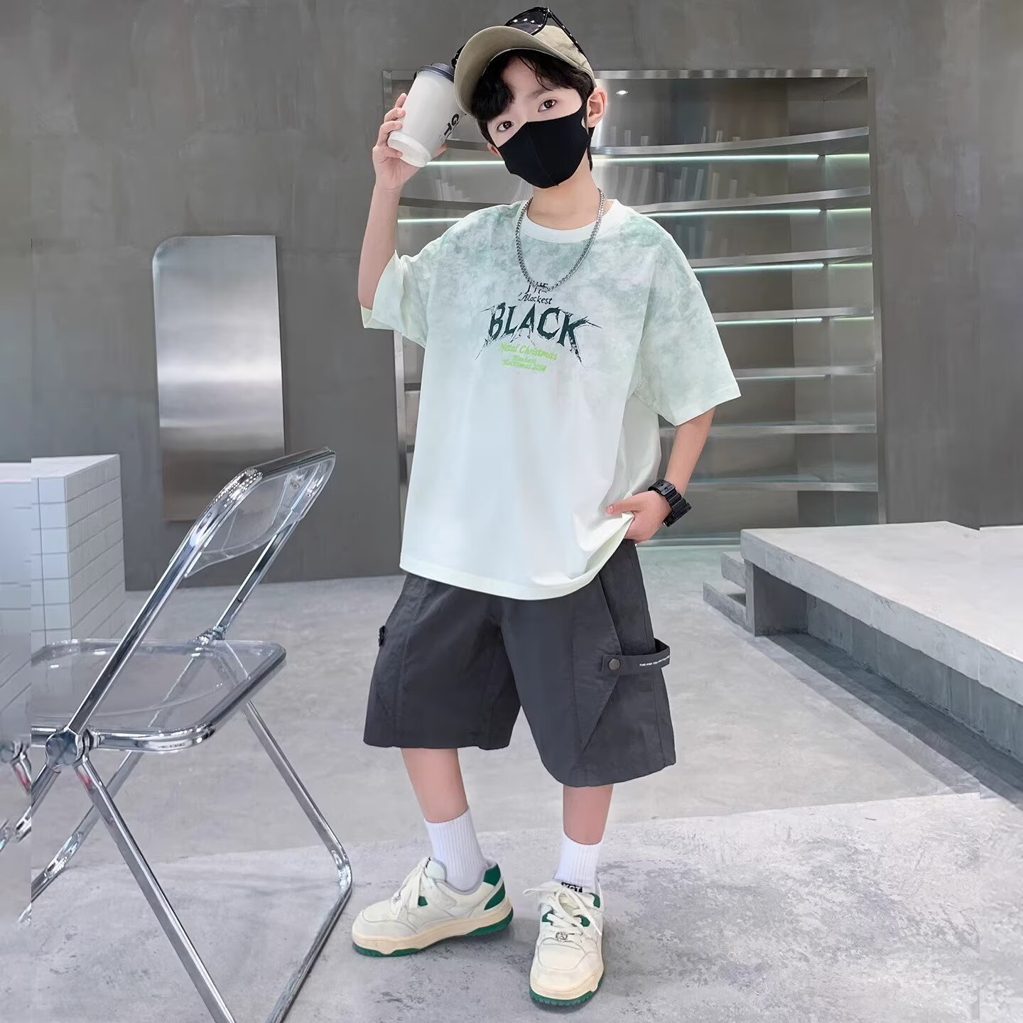 New Summer Boys Suit 120-170 J - Street Fashion Japan 2025 review and price