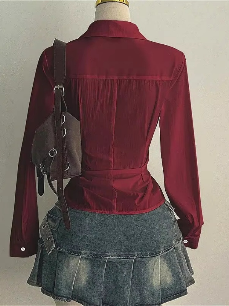 Fashion Long-sleeved Blouses S - Street Fashion Necklace review and price