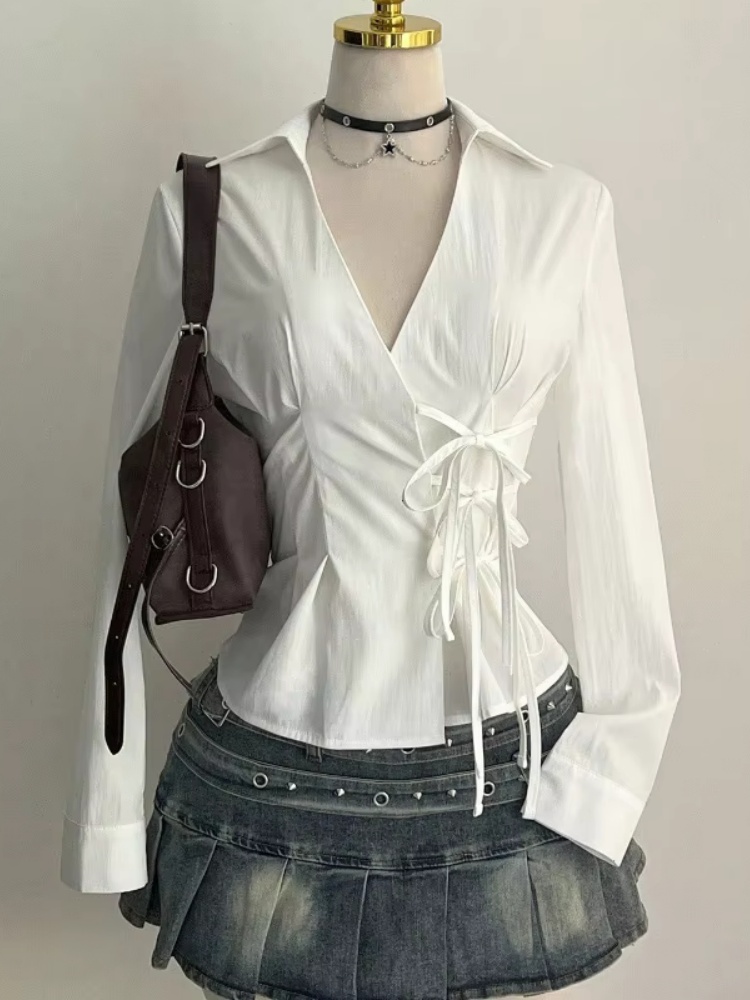 Fashion Long-sleeved Blouses S - Street Fashion Necklace review and price