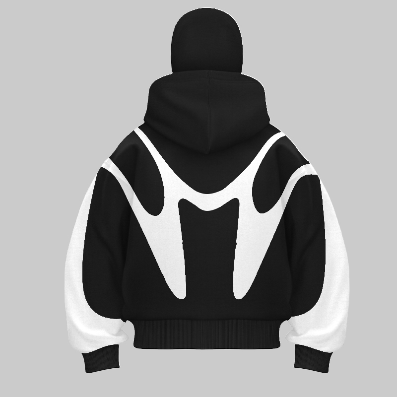 Retro Printed Devil Pattern Do - Street Fashion Zip Up Hoodie review and price