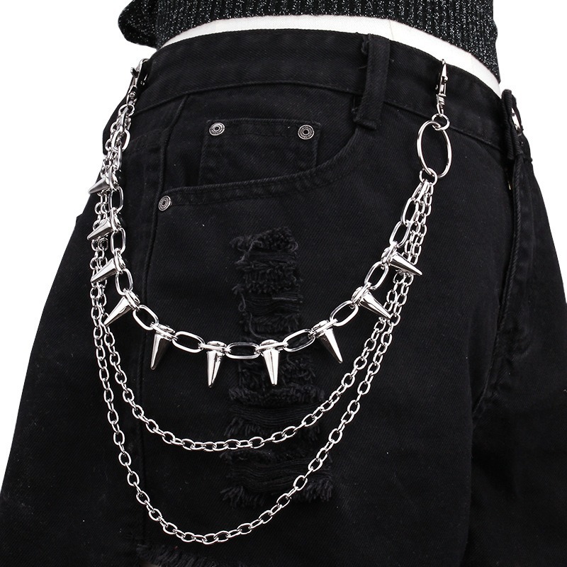 Hip Hop Punk Rock Metal Pants  - Street Fashion Necklace review and price