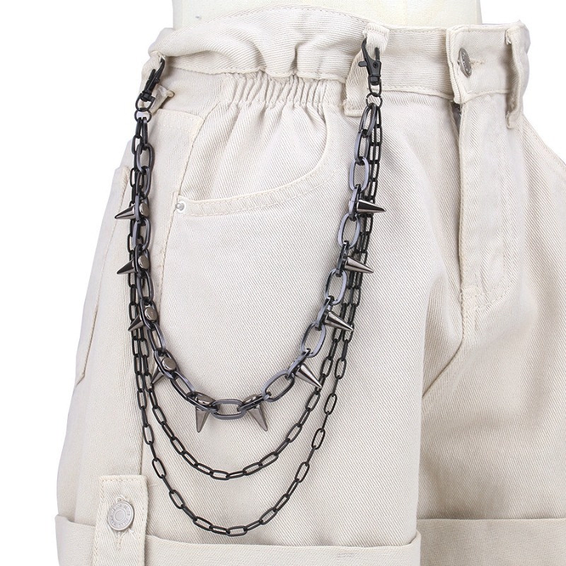 Hip Hop Punk Rock Metal Pants  - Street Fashion Necklace review and price