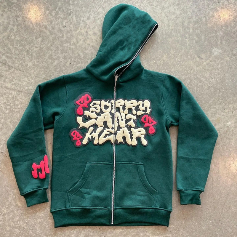 American Retro Star and Letter - Street Fashion Zip Up Hoodie review and price