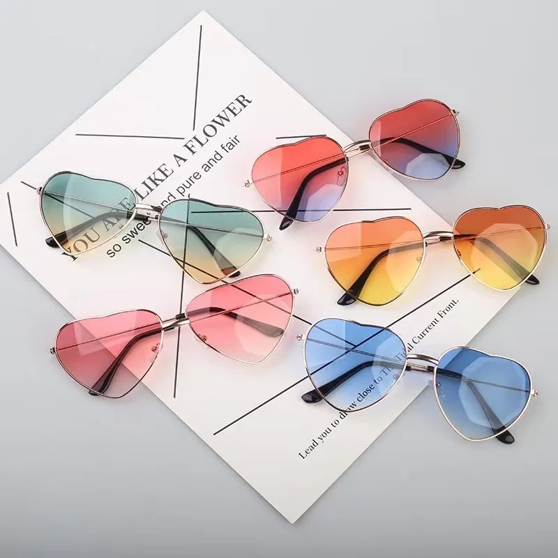 Fashion Heart Shaped Metal Sun - Street Fashion Vintage review and price