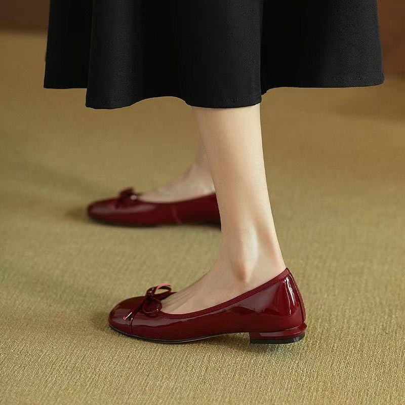 Women Retro Gentle Bowknot Fla - Street Fashion Women review and price