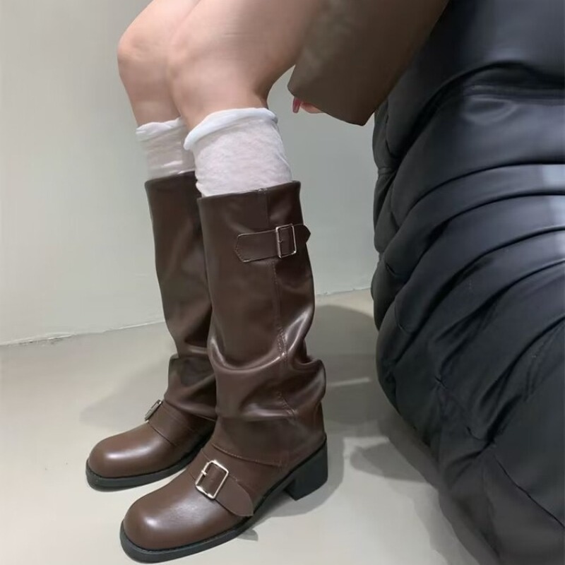 2025Woman Boots Knee High Plat - Street Fashion Winter 2025 review and price
