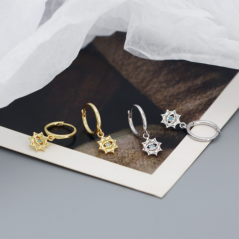 925 Sterling Silver Needle Ret - Street Fashion Earrings review and price