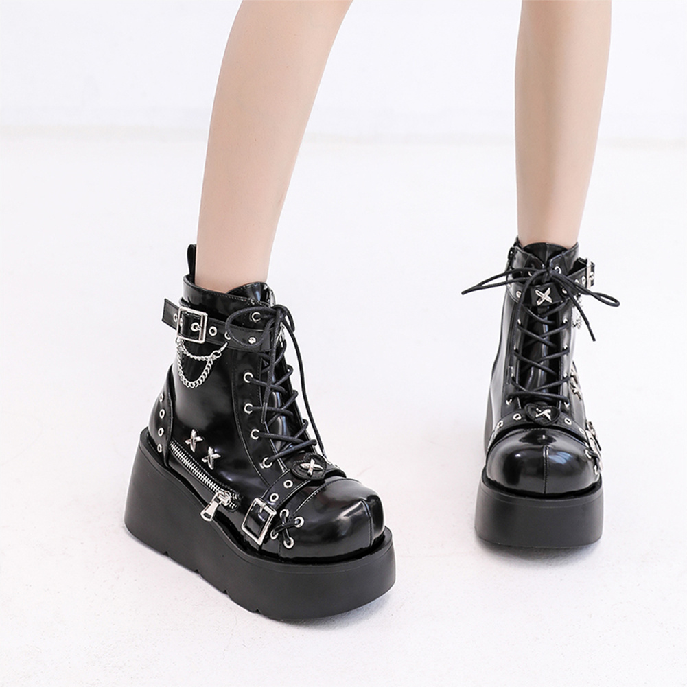 Brand New Ladies Goth Platform - Street Fashion Female review and price