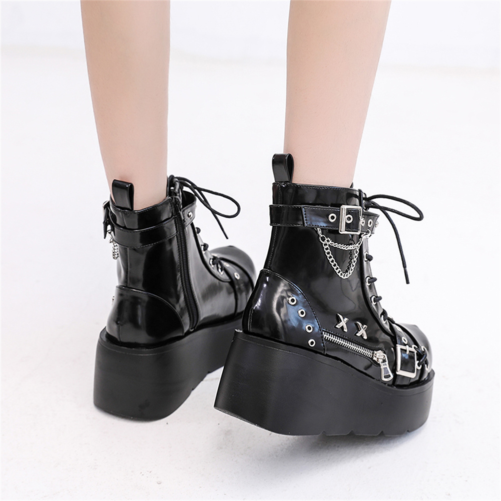 Brand New Ladies Goth Platform - Street Fashion Female review and price