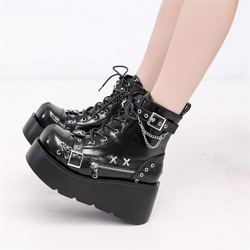 Brand New Ladies Goth Platform - Street Fashion Female review and price