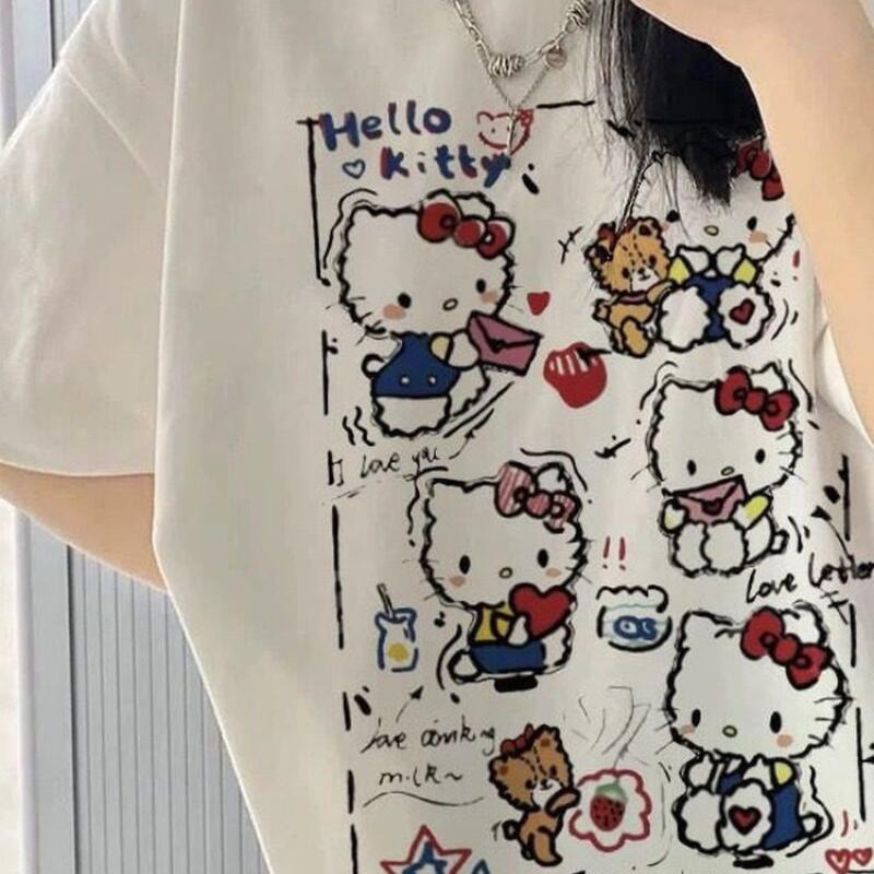 Short-Sleeved Summer Hello Kit - Street Fashion Women review and price